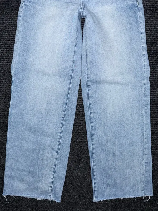 Buckle Black Fit No 23 Cropped Wide Leg Jeans Sz 24 x 27 Light Wash BBX1004A - Image 5