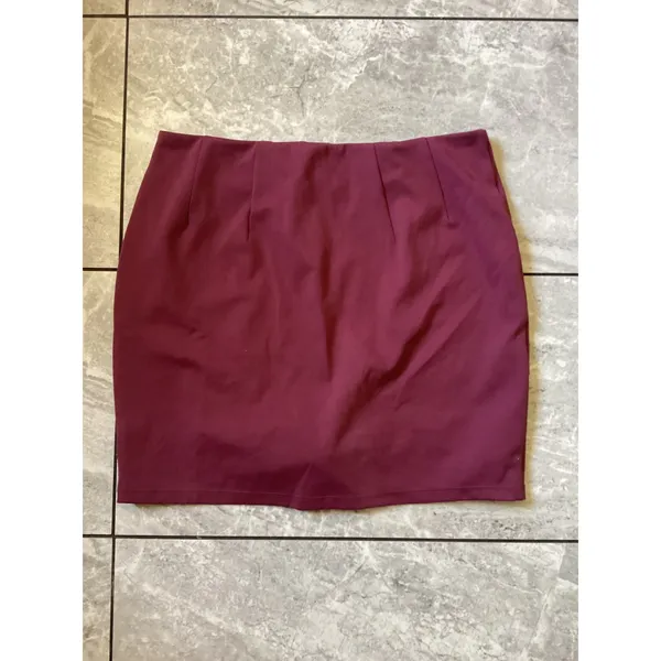 Halara NWOT Burgundy Button Front Athletic Skort with Pockets Womens L Wine Red - Image 6