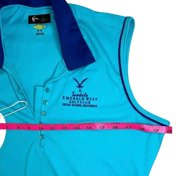 Greg Norman Play Dry Golf Polo Women’s M NWT Sandals Great Exuma Bahamas - Image 4