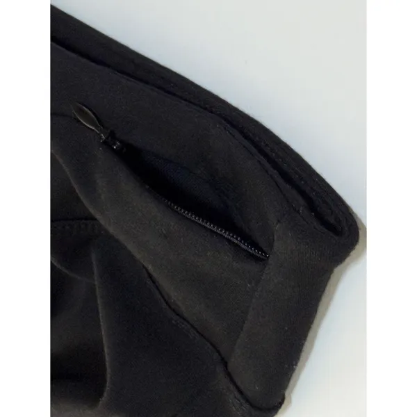 FIG Metro Skirt M Black Knit Pull On Knee Length Travel Pencil Skirt - Image 5