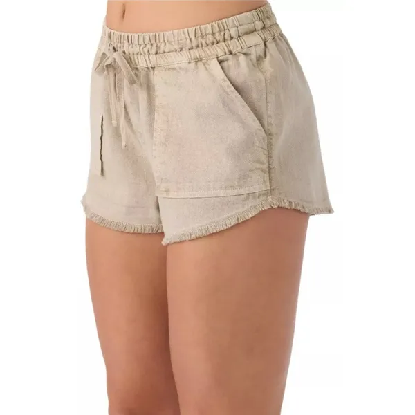 O'Neill Women's 100% Cotton Stevie Shorts in Simply Taupe size XL NWT - Image 3
