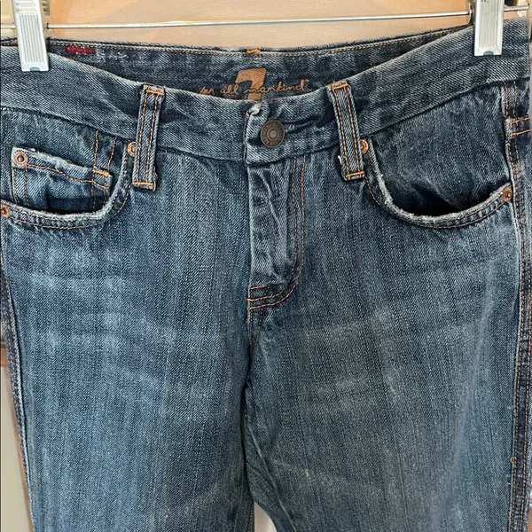 7 for all Mankind Low rise Jeans Bootcut Womens 27 - Image 3