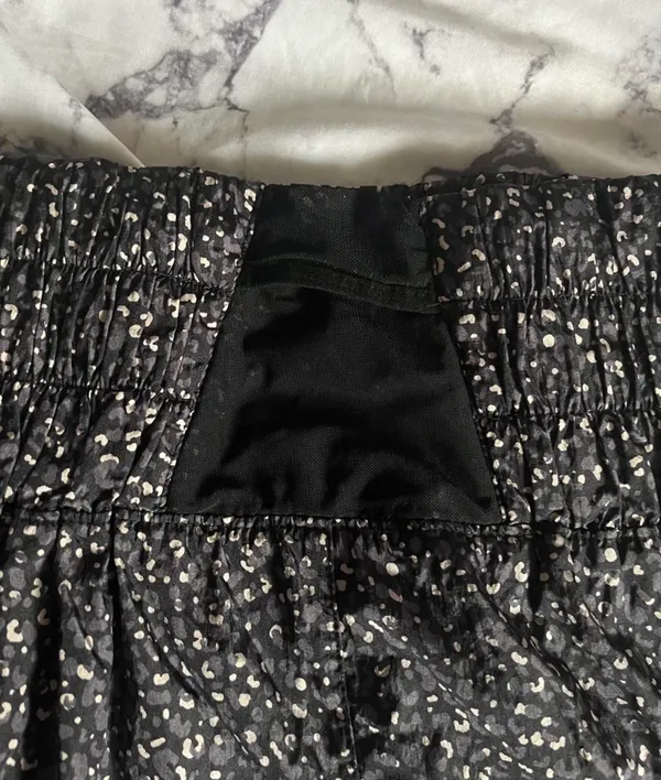 Free People FP Movement The Way Home Run Shorts Black & White Leopard Print - Image 11