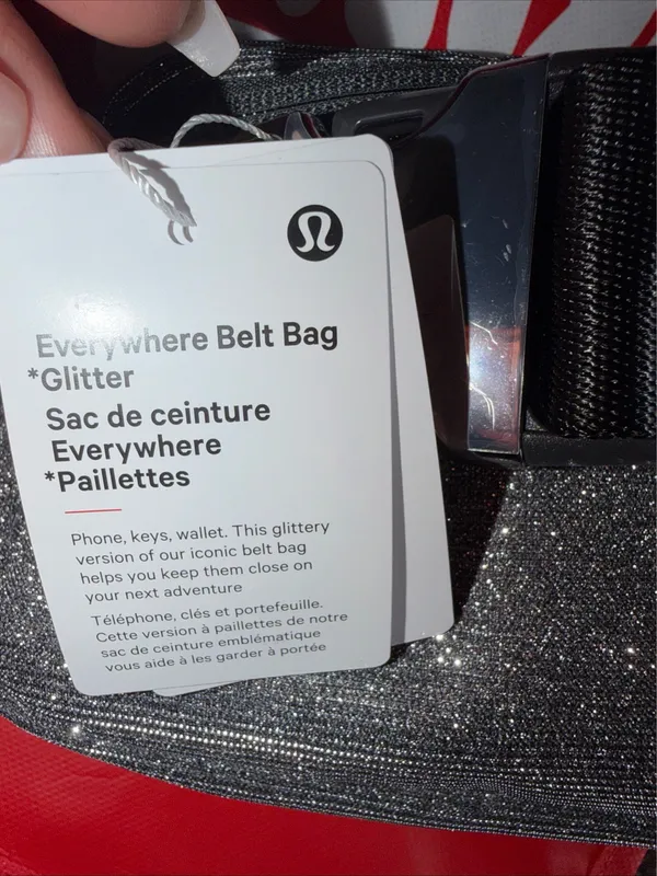 Lululemon Everywhere Belt Bag 1L metallic black - Image 6