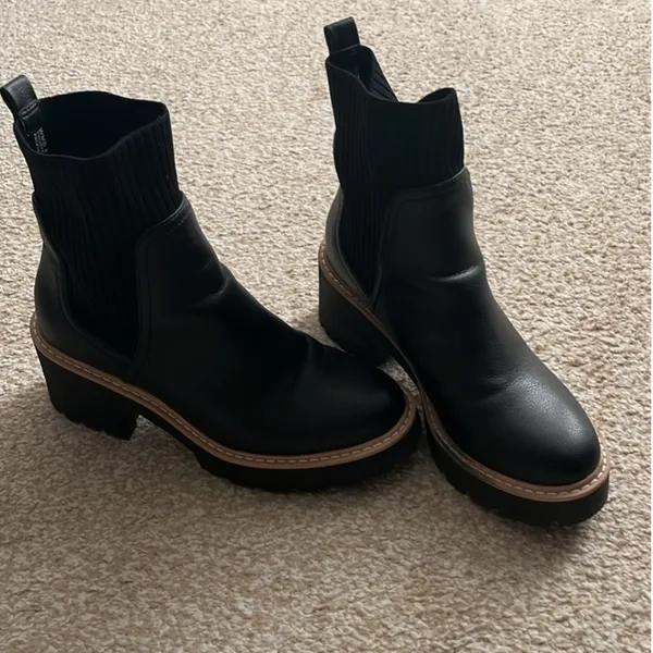 DV by Dolce Vita Black Ankle Boots - Trooper Boots - Image 6