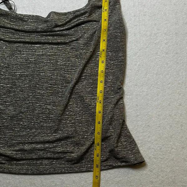 By Anthropologie Women’s Draped Cowl Neck Tank Top Stretch Small - Image 6