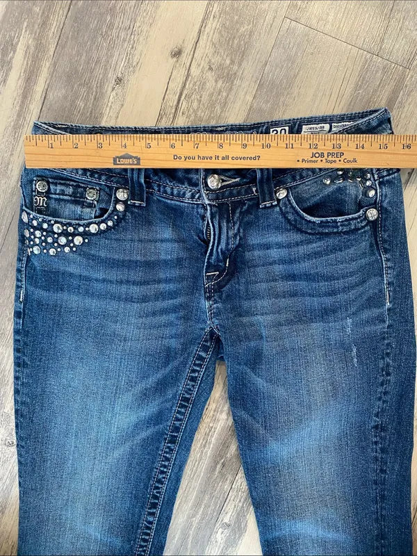 Miss Me Flap Pocket Jeans Blue JW5141BB Boot Size W30 L34 - Image 3