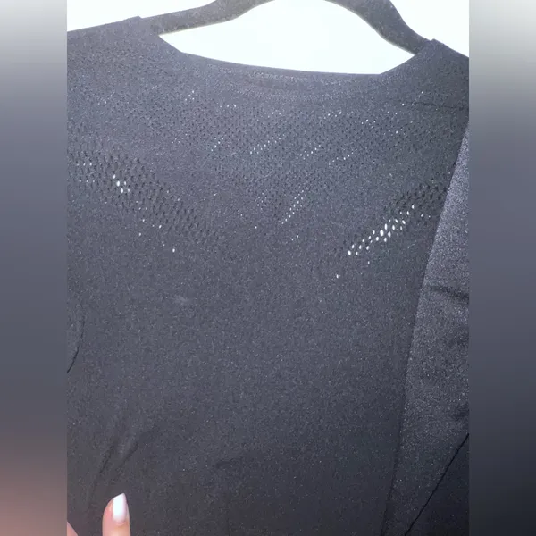 Fabletics SculptKnit Black Set Top and Leggings size XS Preowned - Image 4