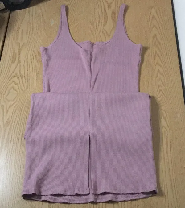 New Women’s Venus Ribbed Midi dress Mauve Size Medium - Image 5