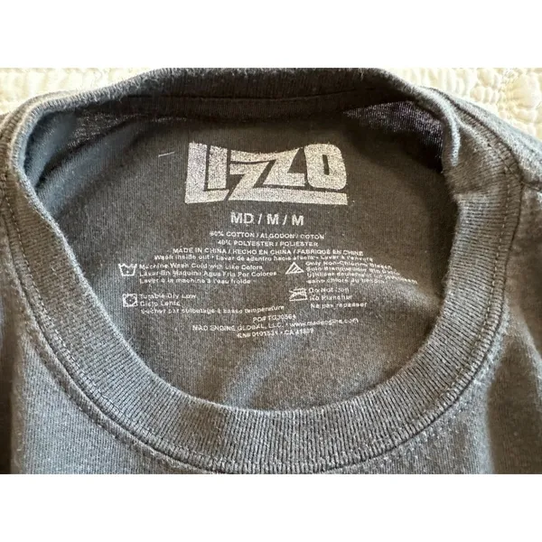 Lizzo Charcoal You're Special Tour Tshirt Women's Sz Medium - Image 7