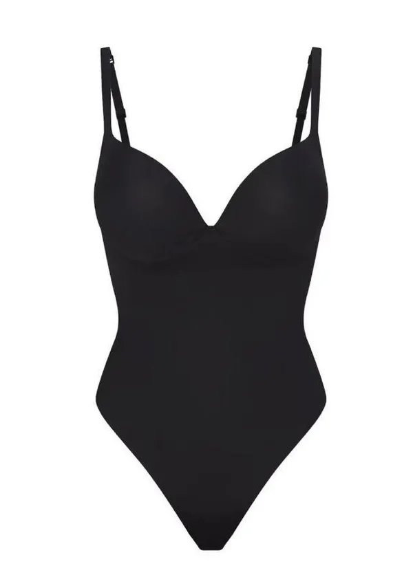NWT Skims Body Super Push-up Thong Bodysuit Small Onyx Authentic - Image 4