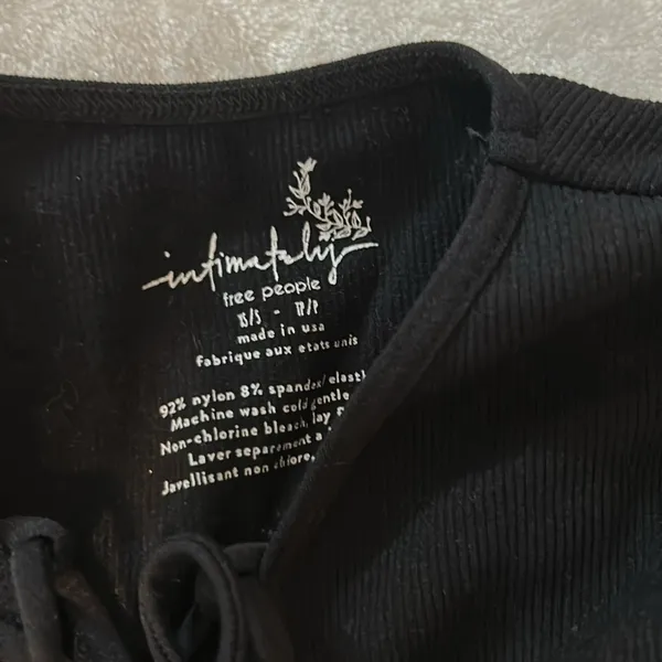 NWOT Free People Seamless Lace Up Layering Top - Image 4