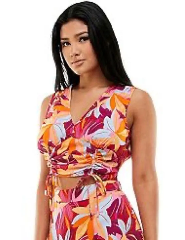 Lila Rose NWT Juniors’ V-Neck Cinched Front Top - Image 3
