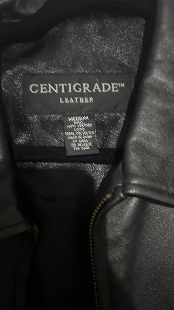 Leather jacket Black Size M - Image 2