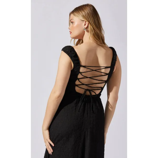 ASTR‎ the Label Crinkle Maxi Dress Size Medium - Image 3