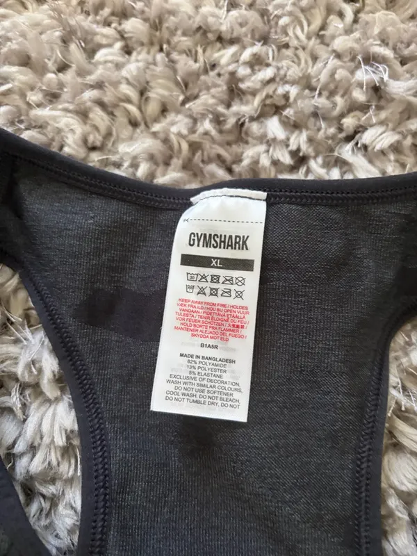Gymshark Women’s Black Camo Seamless Racerback Tank Top - Image 3