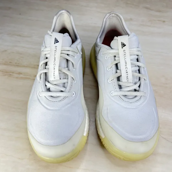 Adidas Stella McCartney Court Shoes White Red Sneakers EE4017 Womens 6 - Image 3