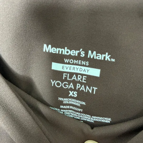 Member's Mark Brown Flare Yoga Pant Everyday Pockets NWT Womens XS - Image 4
