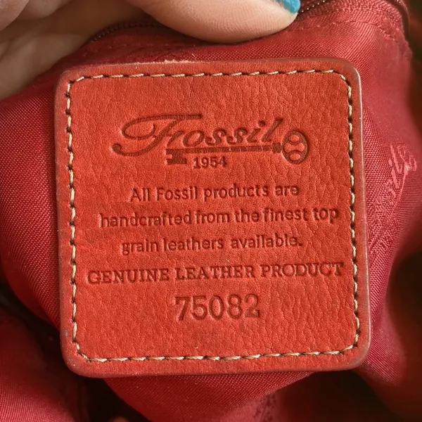 Vintage Fossil leather purse - Image 9
