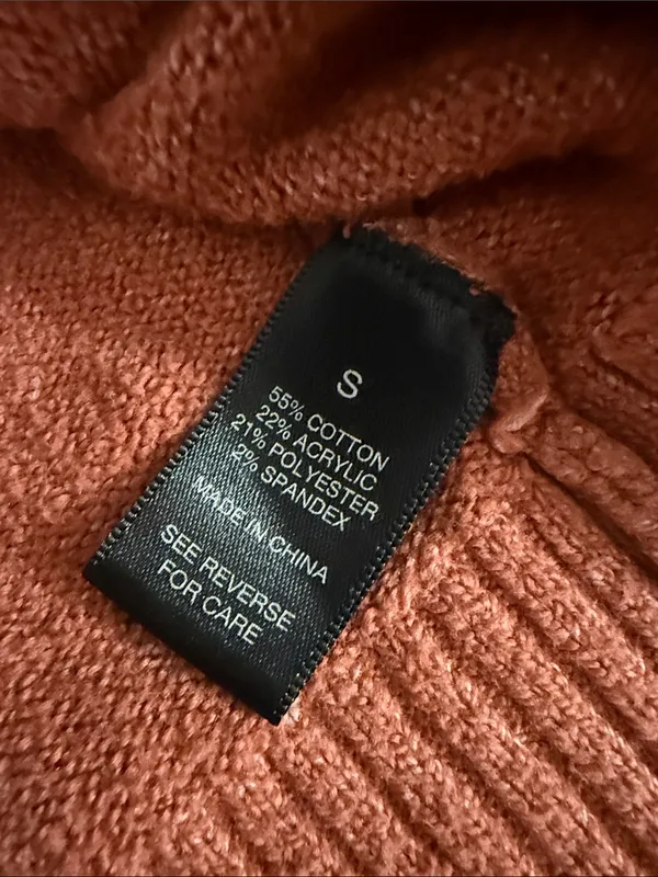 Buckle Black Women's Boat Neck Sweater in Rust - Image 5