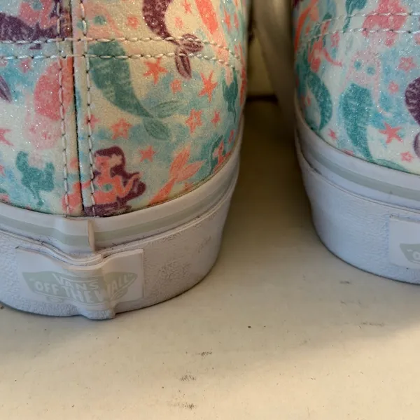 NWT Van’s Authentic Mermaid Ice Flow Glitter Lace Up Sneakers women’s 9 - Image 7