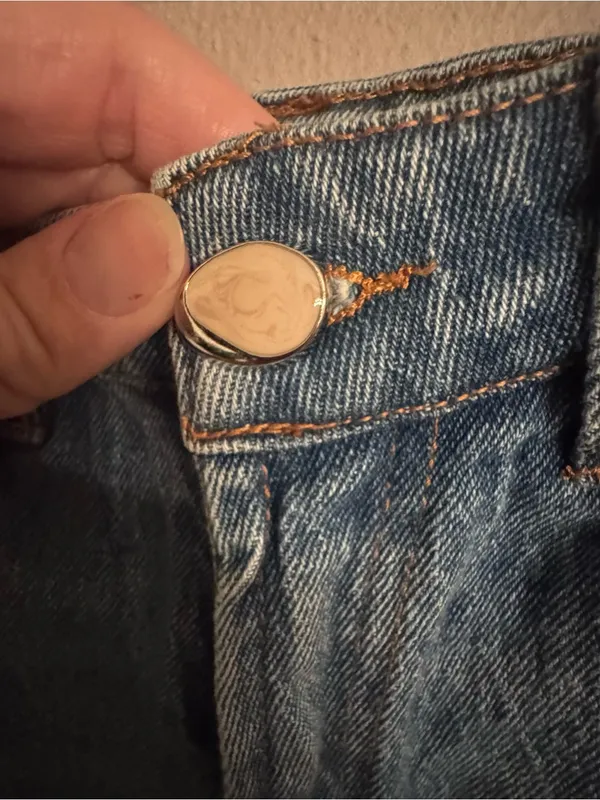OAT NY Barrel Leg Jeans Blue Size 10 - Image 3