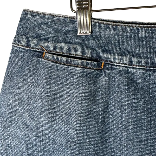 Vtg Cherokee Denim Skort 10 Cotton‎ Medium Wash Blue Mini Skirt Y2K Cottagecore - Image 9