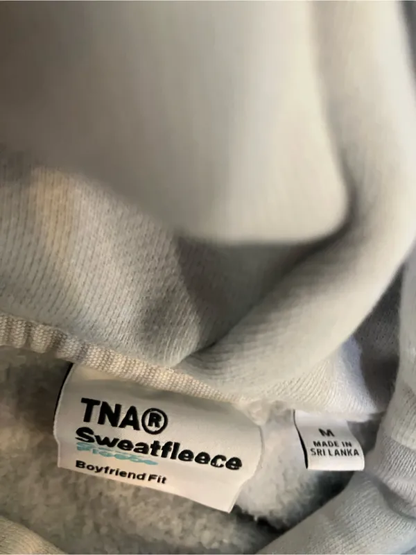 TNA Cozy Hoodie Blue Size M - Image 4