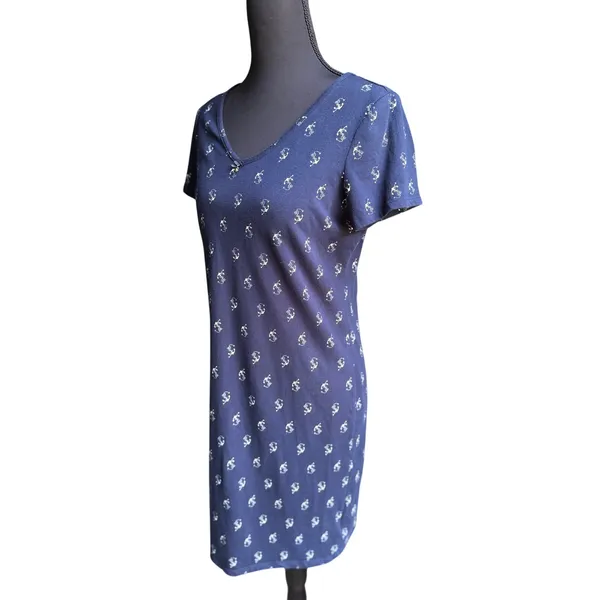 Nautica Anchor Print Sleep Shirt | Women's Small - Image 5