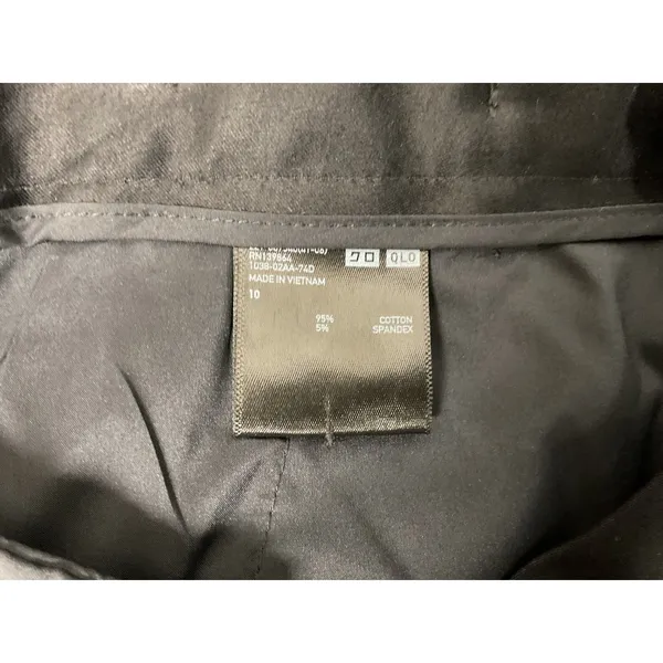 Uniqlo Women Pants Black Stretch Slim Professional Trousers Size 10 - Image 4