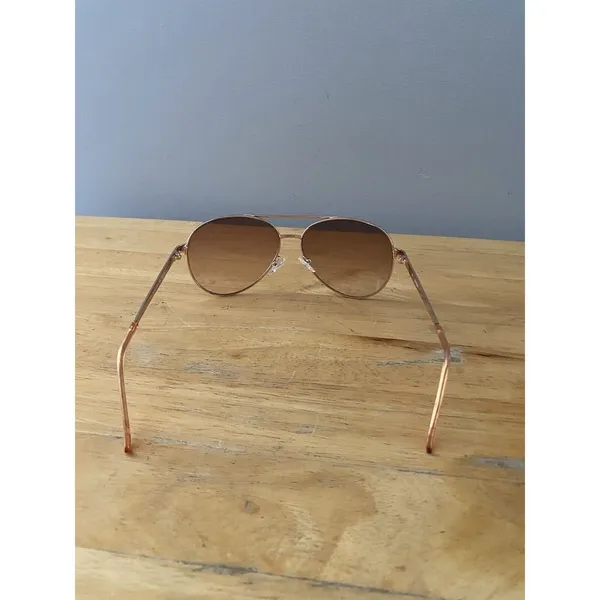 Guess Aviator Sunglasses Rose Gold Wire Frame Gradient Lenses 59 13-135 GUF241 - Image 2