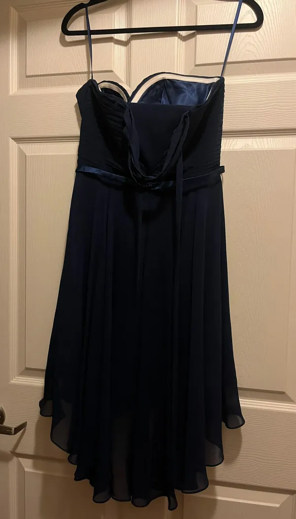 Strapless Royal Blue Dress Size 6 - Image 8