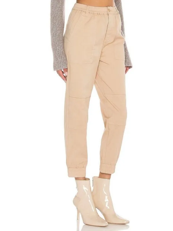 Joie Nelina Tan Cropped Jogger Pants Size 8 - Image 3