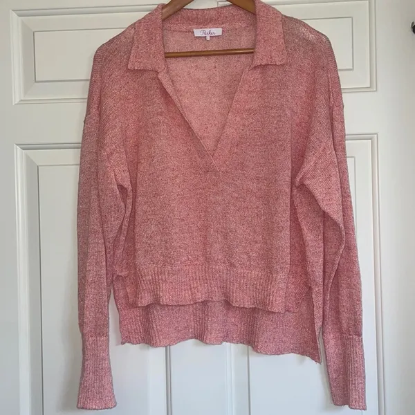 PARKER (Revolve) McKenna Linen Blend Lightweight Sweater Large L - Image 2