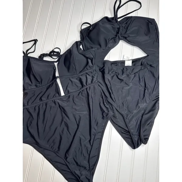 NWT Cupshe Lot of 2 One Piece Bikinis 1-PC Bathing Suit Swim Beach Paddle Size L - Image 3