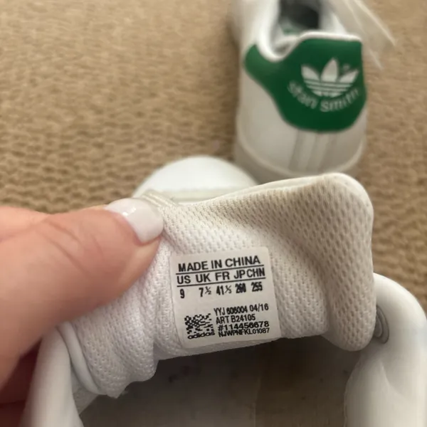Stan Smith Adidas Sneakers White Green - Image 4