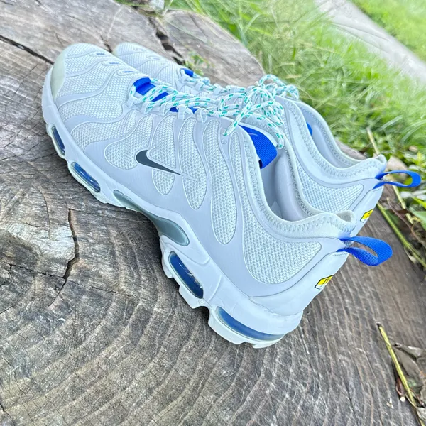 Nike Air Max Plus TN Ultra Platinum Grey Racer Blue AR4234-001 Men's Size 9.5 - Image 7