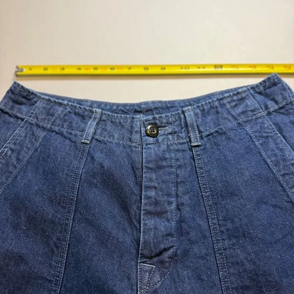 Imogene + Willie Cotton Linen Utility Trousers Jeans M Military Workwear Artisan - Image 4