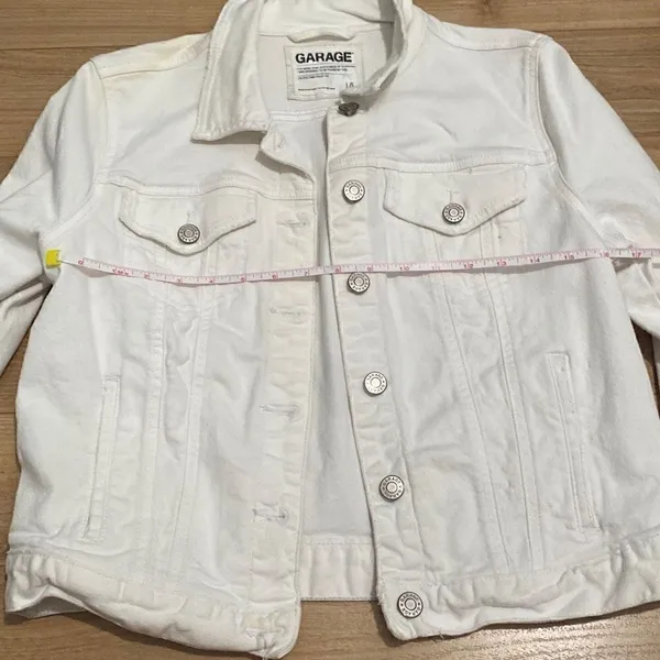 Garage white denim jacket size large‎ - Image 5