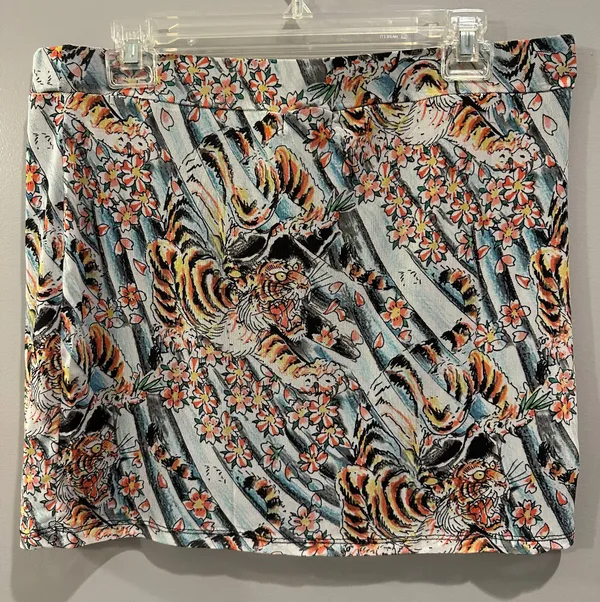 Ed Hardy Tiger Print Mesh Skirt - Image 3