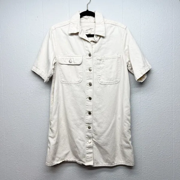 Universal Threads Mini Shirt Dress Womens XS Western Boho Country Coastal Cowgirl - Image 2