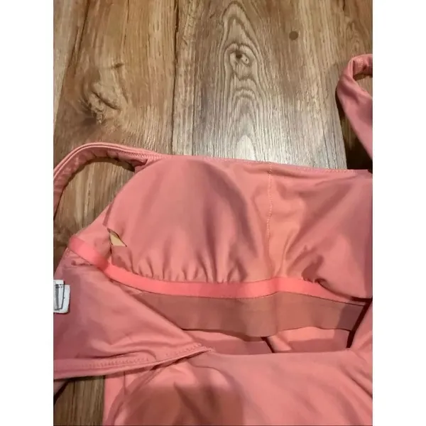 Lululemon waterside square neck swimsuit coral size 6 - Image 5