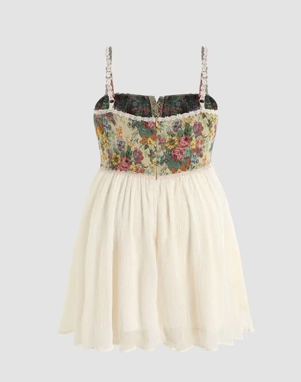 NWT CIDER Secret Garden Corset Mini Dress - Image 3