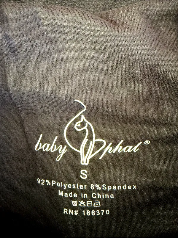 NWT Baby Phat Black Rhinestone Logo Cami & Shorts Set - Image 7