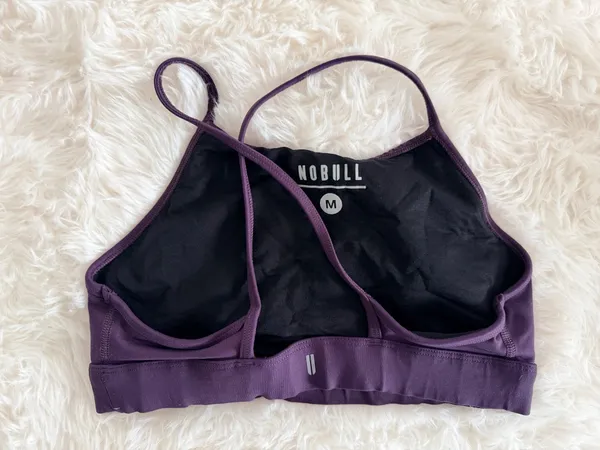 NOBULL Women's High Neck Sports Bra - Dark Plum - Image 3