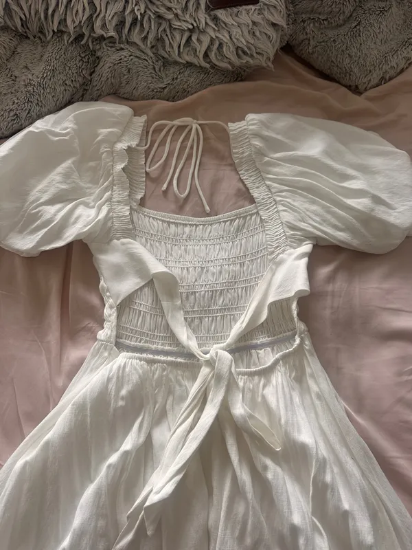 & Other Stories White Boutique Mini Dress - Image 3