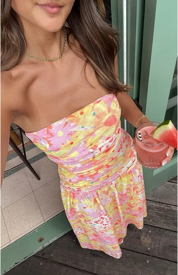 Beginning Boutique Sinclair Floral Print Maxi Dress - Image 4