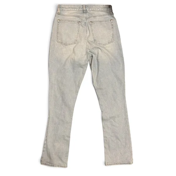 Abercrombie & Fitch Curve Love Skinny High Rise Split Hem Jeans Light Wash 28/6s - Image 4