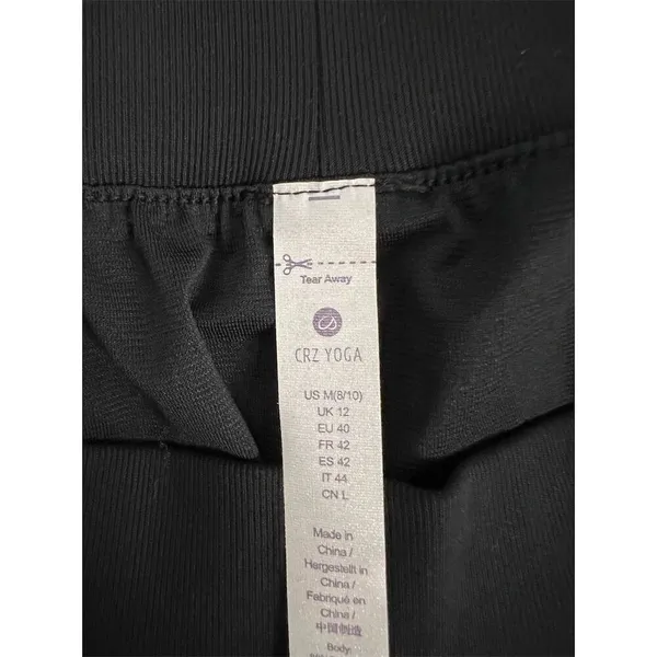 CRZ YOGA Women's Black Sport Shorts Size M Activewear Lightweight - Image 5