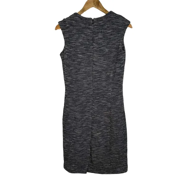 Hal Rubenstein Black‎ White Tweed Cap Sleeve Shirt Dress Size Small - Image 6